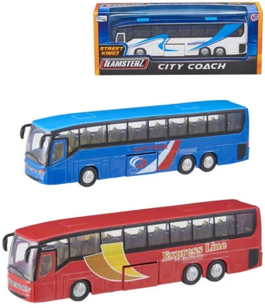 Teamsterz Street Kingz autobus kovový 3 druhy v krabici Teamsterz Street Kingz autobus kovový 3 druhy v krabici