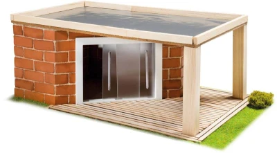 Teifoc Zahradní domek 135 dílků pálené cihličky s maltou 5220 (stavebnice)