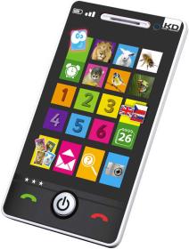 Telefon smartphone dětský dotykový 4 hry naučný na baterie CZ/SK/AJ Zvuk Telefon smartphone dětský dotykový 4 hry naučný na baterie CZ/SK/AJ Zvuk