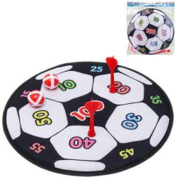 Terč na suchý zip látkový fotbalový míč set se 2 šipkami a 2 míčky