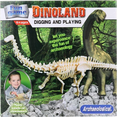 Tesání dino vykopávky Brontosaurus malý archeolog vědecký set s nástroji Tesání dino vykopávky Brontosaurus malý archeolog vědecký set s nástroji