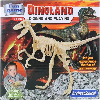 Tesání dino vykopávky Velociraptor malý archeolog vědecký set s nástroji Tesání dino vykopávky Velociraptor malý archeolog vědecký set s nástroji