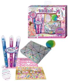 Tetovací studio dětský set s kosmetickou taškou a tetovacími pery