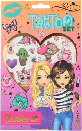 Tetování Besties dívčí tetovačky set 2 archy pro holky Tetování Besties dívčí tetovačky set 2 archy pro holky