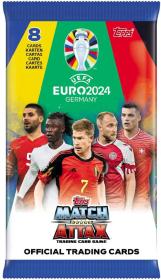 TOPPS EURO 2024 GERMANY Match Attax sběratelské fotbalové karty set 8ks booster