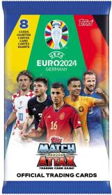 TOPPS EURO 2024 GERMANY Match Attax sběratelské fotbalové karty set 8ks booster