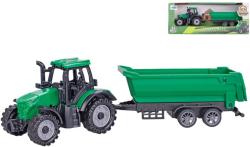 Traktor plastový zelený set s vlečkou 18cm volný chod Traktor plastový zelený set s vlečkou 18cm volný chod