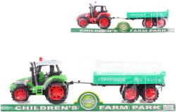 Traktor plastový zemědělský set s přívěsem na setrvačník 2 barvy Traktor plastový zemědělský set s přívěsem na setrvačník 2 barvy