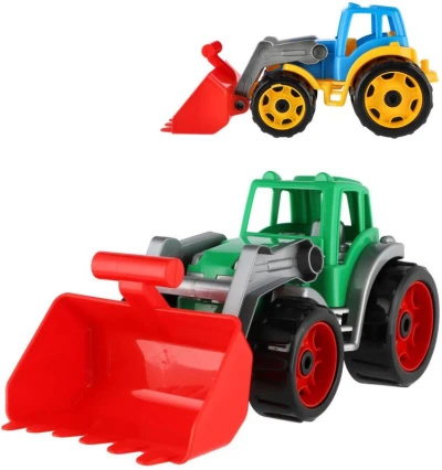 Traktor se lžící barevný nakladač na písek baby bagr volný chod 2 barvy Traktor se lžící barevný nakladač na písek baby bagr volný chod 2 barvy