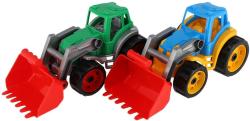 Traktor se lžící barevný nakladač na písek baby bagr volný chod 2 barvy
