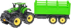 Traktor zemědělský set s vlečkou na setrvačník velká kola plast