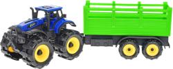 Traktor zemědělský set s vlečkou na setrvačník velká kola plast