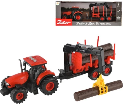 Traktor Zetor set s nakládacím ramenem na setrvačník na baterie Světlo Zvuk Traktor Zetor set s nakládacím ramenem na setrvačník na baterie Světlo Zvuk