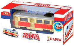 Tramvaj kovová mini 8,5cm retro volný chod český design v krabičce