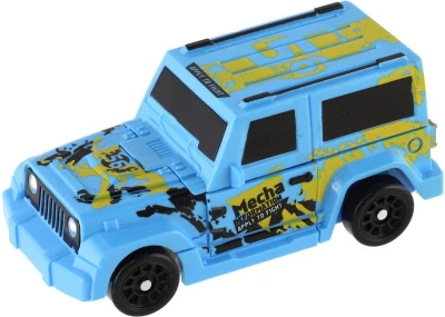 Transformer auto/robot 14cm transrobot bojový Modrý s premenou 2v1