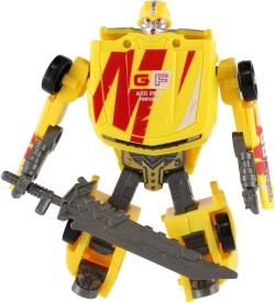 Transformer auto/robot 14cm transrobot bojový Žlutý s přeměnou 2v1