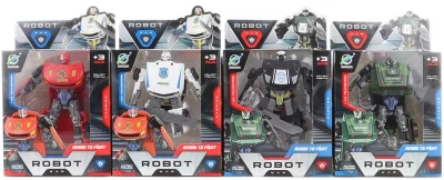 Transrobot 10cm auto záchranné robot s přeměnou 2v1 4 druhy plast
