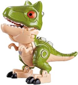 Transrobot kovový dinosaurus / bojový robot se zbraní s přeměnou 2v1 6 druhů