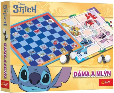 Trefl Hra Dáma a Mlýn Lilo a Stitch 2v1 (spoločenská hra) Trefl Hra Dáma a Mlýn Lilo a Stitch 2v1 (spoločenská hra)