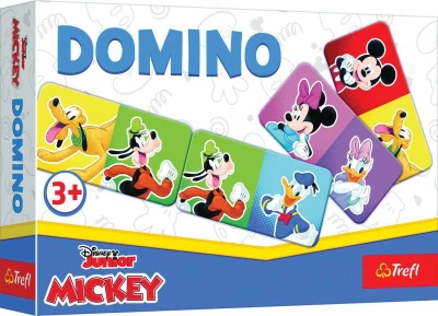 Trefl HRA Domino Mickey Mouse a přátelé 21 dílků karton (společenská hra)