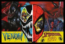 Trefl PUZZLE 2v1 Spiderman Ve dne v noci 41x28cm skládačka 400 dílků