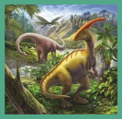 Trefl PUZZLE 3v1 Svět dinosaurů 20x20cm skládačka 106 dílků