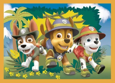 Trefl PUZZLE 4v1 Tlapková Patrola Prázdniny 29x21cm 207 dílků skládačka