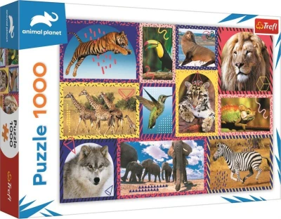Trefl PUZZLE Animal Planet Divoká příroda 68x48cm skládačka 1000 dílků Trefl PUZZLE Animal Planet Divoká příroda 68x48cm skládačka 1000 dílků