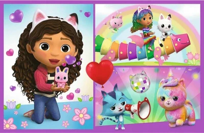 Trefl PUZZLE Bav se s Gabby 2x70 dílků 28x18cm skládačka