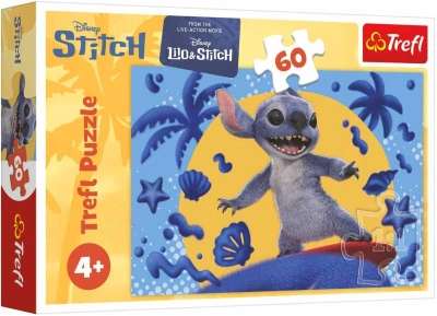 Trefl PUZZLE Deň so Stitchom LiloStitch skladačka 33x22cm 60 dielikov Trefl PUZZLE Deň so Stitchom LiloStitch skladačka 33x22cm 60 dielikov