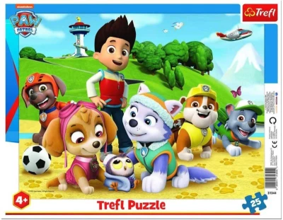 Trefl PUZZLE Deskové Tlapková Patrola 32x24cm v rámečku 25 dílků Trefl PUZZLE Deskové Tlapková Patrola 32x24cm v rámečku 25 dílků