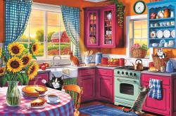 Trefl PUZZLE Easy Piece Ráno v kuchyni 60x40cm 300 dílků skládačka