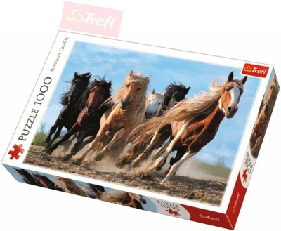 Trefl PUZZLE Foto Cválající koně 1000 dílků 68x48cm skládačka 110446 Trefl PUZZLE Foto Cválající koně 1000 dílků 68x48cm skládačka 110446