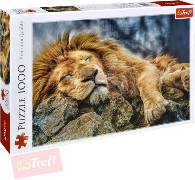 Trefl PUZZLE Foto Spící lev 1000 dílků 68x48cm skládačka 110447 Trefl PUZZLE Foto Spící lev 1000 dílků 68x48cm skládačka 110447