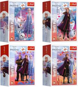 Trefl PUZZLE Frozen 2 (Ledové Království) mini 20x13cm 54 dílků 4 druhy