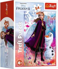 Trefl PUZZLE Frozen 2 (Ledové Království) mini 20x13cm 54 dílků 4 druhy