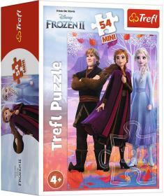 Trefl PUZZLE Frozen 2 (Ledové Království) mini 20x13cm 54 dílků 4 druhy