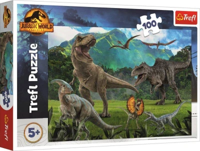 Trefl PUZZLE Jurský svět: Nadvláda 41x28cm skládačka 100 dílků Trefl PUZZLE Jurský svět: Nadvláda 41x28cm skládačka 100 dílků