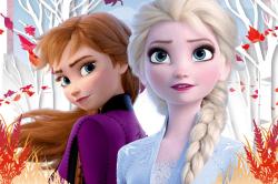 Trefl Puzzle Kouzelný svět Anny a Elsy Frozen 2 (Ledové Království) 33x22cm 60 dílků
