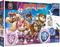 Trefl PUZZLE MAXI Oboustranné Tlapková patrola 60x40cm 24 dílků s omalovánkou 3v1