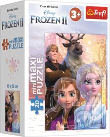 Trefl TR PUZZLE MiniMaxi Frozen 2 (Ledové Království) 16x22cm 20 dílků 4 druhy