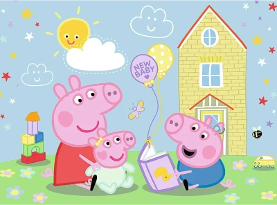 Trefl PUZZLE Plus Kids Peppa Pig 27x20cm 30 dílků s plakátem