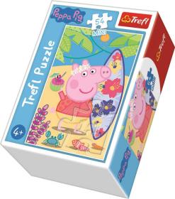 Trefl PUZZLE Prasátko Peppa Pig U rybníka mini 20x13cm 54 dílků 4 druhy