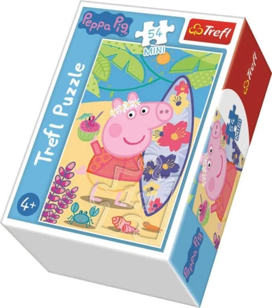 Trefl PUZZLE Prasátko Peppa Pig U rybníka mini 20x13cm 54 dílků 4 druhy