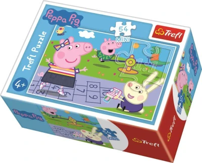 Trefl PUZZLE Prasátko Peppa Pig U rybníka mini 20x13cm 54 dílků 4 druhy