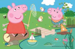 Trefl PUZZLE Prasátko Peppa Pig U rybníka mini 20x13cm 54 dílků 4 druhy