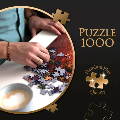 Trefl PUZZLE PREMIUM Čas na čaj Dřevěná chata 68x48cm 1000 dílků