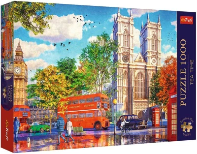 Trefl PUZZLE PREMIUM Čas na čaj Pohled na Londýn 69x48cm 1000 dílků Trefl PUZZLE PREMIUM Čas na čaj Pohled na Londýn 69x48cm 1000 dílků