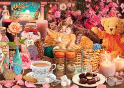 Trefl PUZZLE PREMIUM Čas na čaj Všechno hezké 68x48cm 1000 dílků
