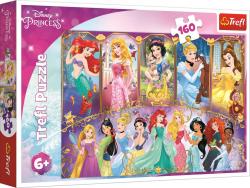 Trefl PUZZLE Princezny Portréty princezen 41x28cm skládačka 160 dílků Trefl PUZZLE Princezny Portréty princezen 41x28cm skládačka 160 dílků